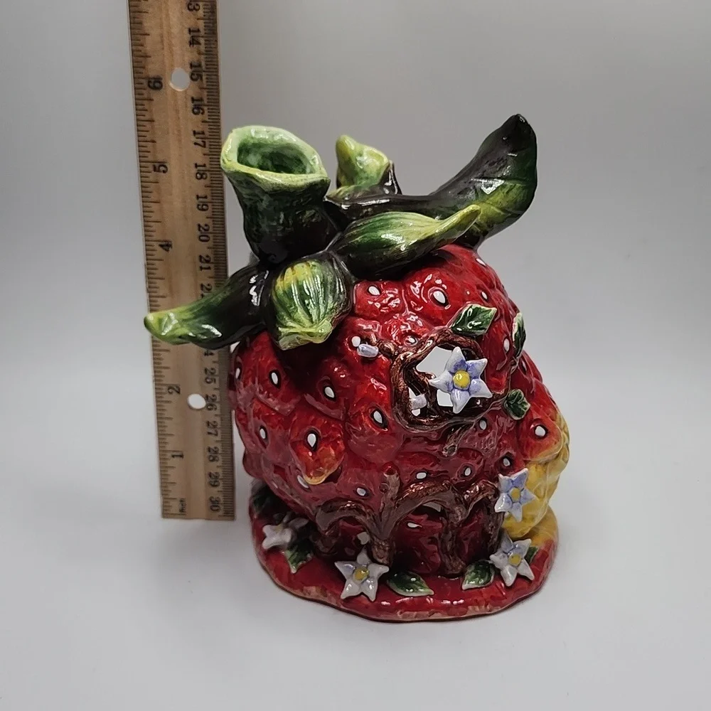 Strawberry Porcelain Tealight Holder